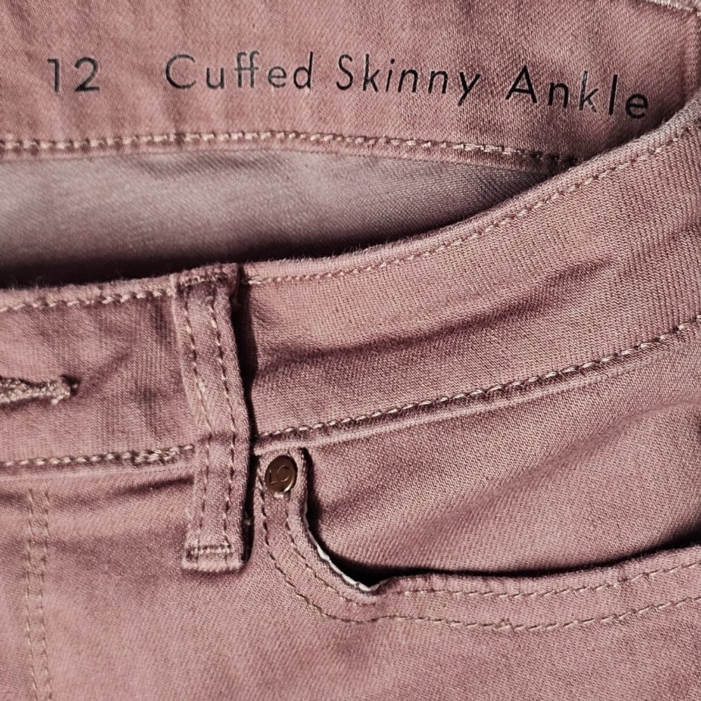 LC LAUREN CONRAD women's cuffed skinny ankle pants size 12 - Picture 5 of 10